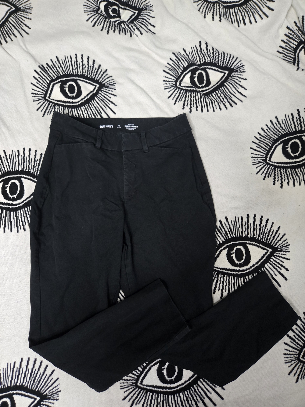 Old Navy Black High Rise Pixie Skinny Petite